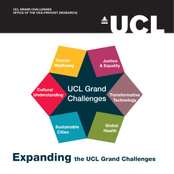 Expanding the UCL Grand Challenges
