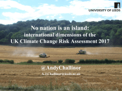 No nation is an island: - Priestley International Centre for Climate