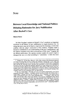 Debating Rationales for Jury Nullification