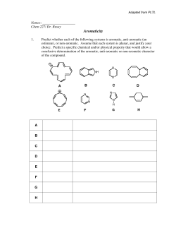 Aromaticity - ChemConnections