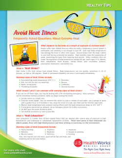 Avoid Heat Illness