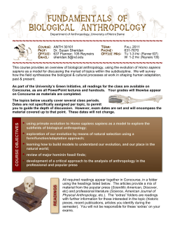 Biological Anthropology