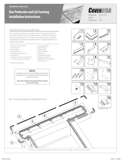 Box Perimeter and Lid Forming Instructions