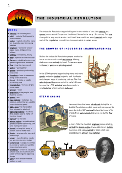 the industrial revolution