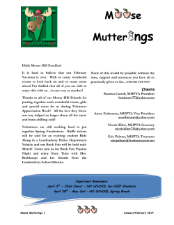 M se Mutter ngs - Moose Hill School PTA