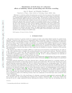 Distribution of dwell times of a ribosome: effects of infidelity, kinetic