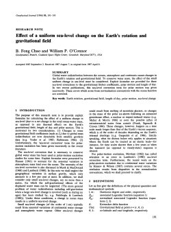 Effect of a uniform sea-level change on the Earth`s rotation and