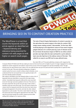 bringing seo in to content creation practice