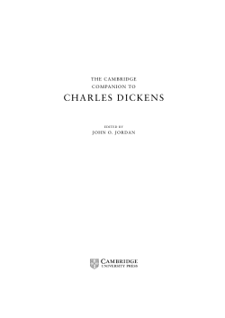 The Cambridge companion to Charles Dickens