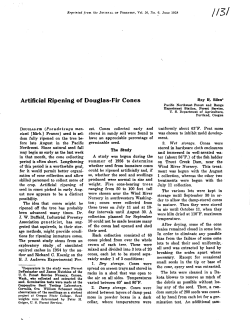 Artificial Ripening of Douglas