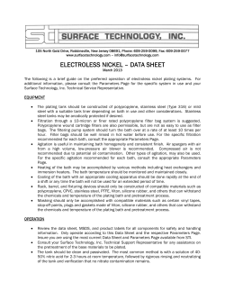 electroless nickel &ndash; data sheet