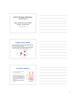 Unit 8.3 Nuclear Chemistry - State College Area School District