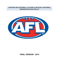 AFL National De-Registration Policy-2014 FINAL