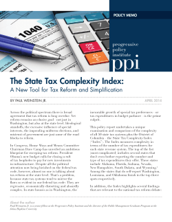 The State Tax Complexity Index