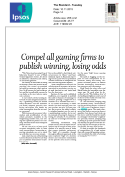 Compel all gaming firms to