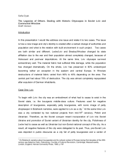 During the period of 1920s and 1930s principles of Soviet urban