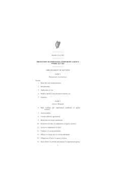 (TEMPORARY AGENCY WORK) ACT 2012