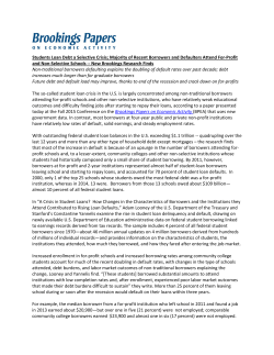 Students Loan Debt a Selective Crisis