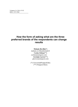 How the form of asking what are the three preferred brands of the