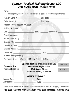 Spartan Tactical Training Group, LLC