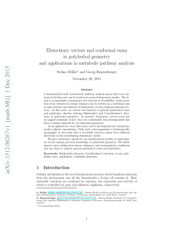 Elementary vectors and conformal sums in polyhedral geometry and