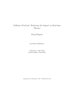 Collision Overload: Reducing the Impact in Real