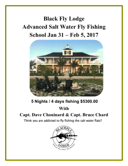 Black Fly Lodge Advanced Salt Water Fly Fishing School Jan 31