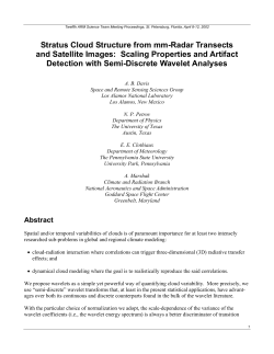 Stratus Cloud Structure from MM-Radar Transects and Satellite