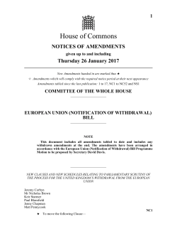 Thursday 26 January 2017 - Publications.parliament.uk