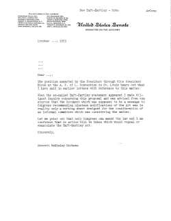 Taft-Hartley - Everett M. Dirksen