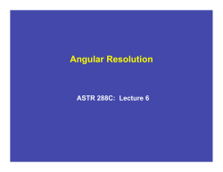 Angular Resolution