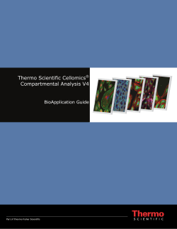 Thermo Scientific Cellomics&reg; Compartmental Analysis V4