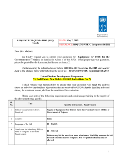 Dear Sir / Madam: We kindly request you to submit your