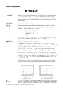 Enzyme information