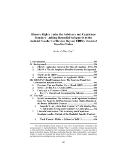 Illusory Rights Under the Arbitrary and Capricious Standard: Adding