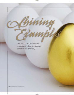 Communication World JulAug11: Gold Quill Awards