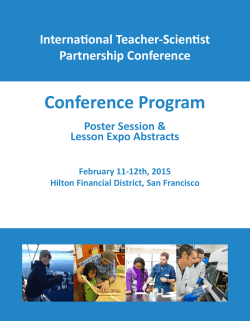 Conference Program - Who can use this?