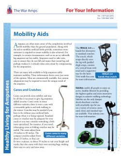Mobility Aids - The War Amps