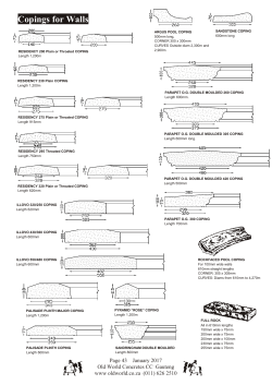 Copings for Walls - Old World Concretes