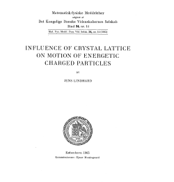 influence of crystal lattice on motion of energetic charged particles