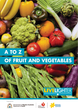 a to z of fruit and vegetables