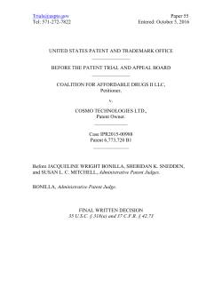 Coalition for Affordable Drugs II LLC v. Cosmo Techs Ltd.