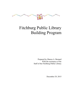 Fitchburg Public Library Building Program