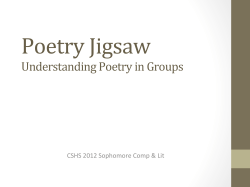 Poetry Jigsaw - WordPress.com