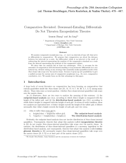 Comparatives Revisited: Downward-Entailing Differentials Do Not