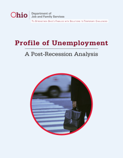 Profile of Unemployment - Ohio Labor Market Information