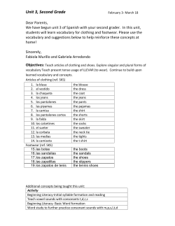 Unit 3, Second Grade