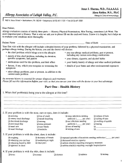 Patient Form PDF - Allergy Associates of Lehigh Valley