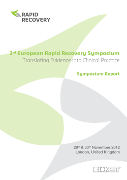 European Rapid Recovery Symposium Report