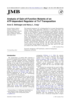 Analysis of Gain-of-Function Mutants of an ATP